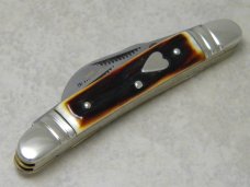 Bulldog Brand Solingen Germany "In Memory of Jim Parker" Red Stag Large Congress Knife c.2004