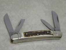 Bulldog Brand Solingen Germany "In Memory of Jim Parker" Stag Large Congress Knife c.2006
