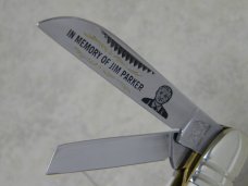 Bulldog Brand Solingen Germany "In Memory of Jim Parker" Stag Large Congress Knife c.2006