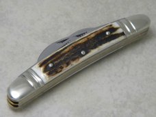 Bulldog Brand Solingen Germany "In Memory of Jim Parker" Stag Large Congress Knife c.2006