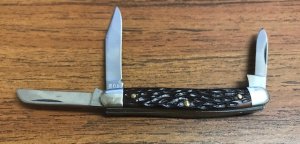 Vintage Schrade Walden Kno-Kav 805 3 Blade Folding Knife