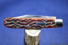 Todd Davison Custom Red Jig Bone Folder.  #1648