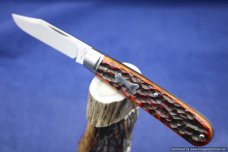 Todd Davison Custom Red Jig Bone Folder.  #1648