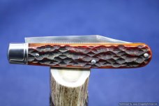 Todd Davison Custom Red Jig Bone Folder.  #1648