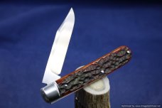 Todd Davison Custom Red Jig Bone Folder.  #1648