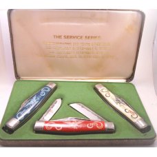 Service Series Knife Set 1775 - 1975 Army, Navy, Marines