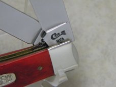 Case XX USA 2 Dot (1998) Red Bone 6254 SS "Elk Horn Knife Club - Elkton, KY" Trapper Knife