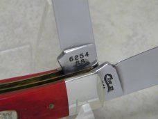 Case XX USA 2 Dot (1998) Red Bone 6254 SS "Elk Horn Knife Club - Elkton, KY" Trapper Knife