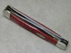 Case XX USA 2 Dot (1998) Red Bone 6254 SS "Elk Horn Knife Club - Elkton, KY" Trapper Knife