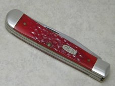 Case XX USA 2 Dot (1998) Red Bone 6254 SS "Elk Horn Knife Club - Elkton, KY" Trapper Knife