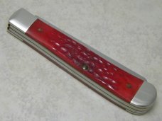 Case XX USA 2 Dot (1998) Red Bone 6254 SS "Elk Horn Knife Club - Elkton, KY" Trapper Knife