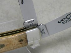 Case XX SS USA 5 Dot (1985) Curly Maple 7254 SS "1986 Fort Myers Knife Club" Trapper Knife