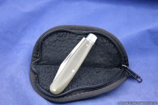 Todd Davison Custom Green Canvas Micarta Folder #1649