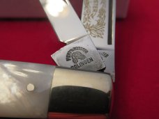 Fight'N Rooster Pearl Handle  2 Blade Congress  Warncliff