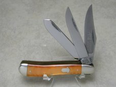 Bulldog Brand Solingen Germany Prototype 3 Acorn Shield English Steel 3-Blade Trapper Knife