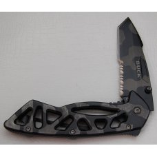 Buck with Camo Metal Covers In Very Good Condition (812)