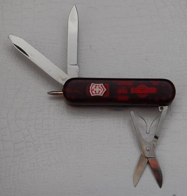 Victorinox with Smooth Red Synthetic Translucent Covers In Excellent Condition (816)