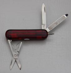 Victorinox with Smooth Red Synthetic Translucent Covers In Excellent Condition (816)