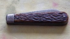 Voos USA Bare Head 2 blade Jack  Jigged Bone Handles