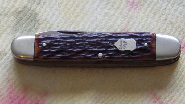 Paul A. Henckels Hobo Slot Knife Beautifull Brown Jigged Bone Handles