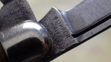 Easy Opener Jack Knife Clipper Knife Co. 1900-1920 Brown Jigged Bone Handles