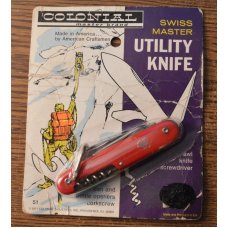 Colonial 51 Utility Knife on Cardboard Blister Pack 1971
