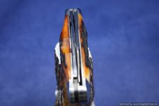 Tuna Valley Cutlery Amber Stag Cattleman Knife.  #574