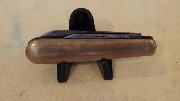 C.F. Wolfertz & Co. Allentown Pa.    2 Blade  All Brass Jack Knife