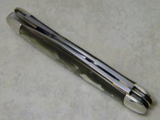 Bulldog Brand Germany Green Pearl "Pit Bulls Trade Mark" Stockman Knife - Banner Shield