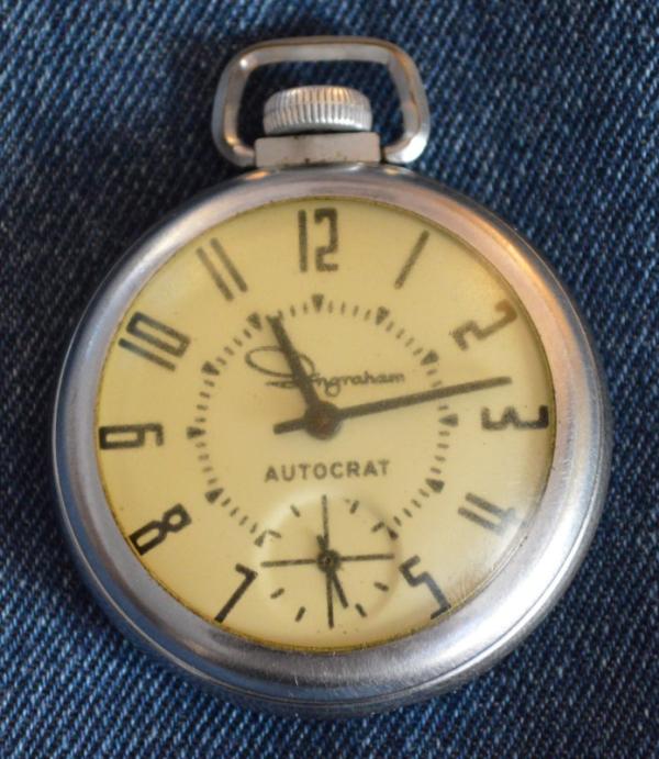 Ingraham Autocrat pocket watch - 1962