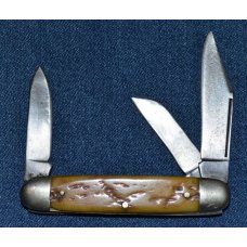 Unbranded 3 Blade Cattle Pocket Knife 3 3/8"