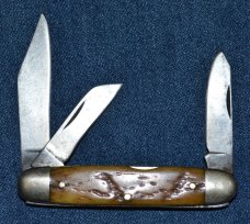 Unbranded 3 Blade Cattle Pocket Knife 3 3/8"