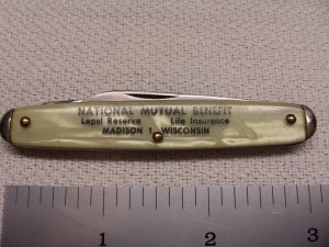 Camco - Advertising Small Equal End Pen Knife - Imitation Pearl Handles - Circa 1948-1960's