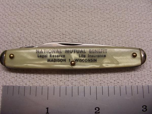 Camco - Advertising  Small Equal End Pen Knife - Imitation Pearl  Handles - Circa 1948-1960's