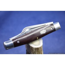 Schatt & Morgan #49 Maroon Micarta Large Stockman. #1737