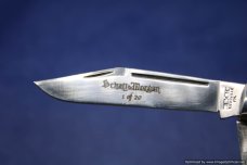 Schatt & Morgan #49 Maroon Micarta Large Stockman.   #1737