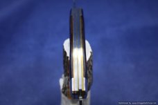 Schatt & Morgan #49 Maroon Micarta Large Stockman.   #1737