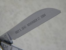Bulldog Brand Solingen Germany "In Memory of Jim Parker" Pearl Large Congress Knife c.2006