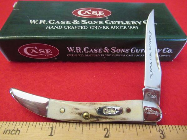 Case XX 2006 First Run Stag Tiny Texas Toothpick Pattern # 510096 SS Case XX 2006 First Run Stag Tiny Texas Toothpick Pattern # 510096 SS