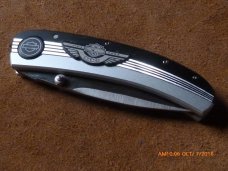 FRED CARTER HARLEY DAVIDSON anniversary CRYOEDGE folding knife