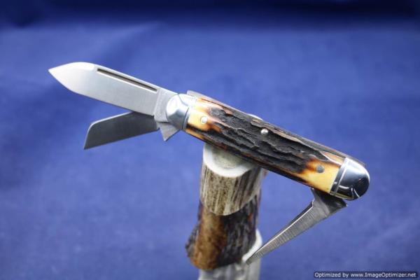 Tuna Valley Cutlery Burnt Stag Cattleman.   #564
