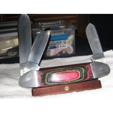 LARGE 3 BLADE FOLDER PACA WOOD HANDLES 8 1/2IN. CLOSED