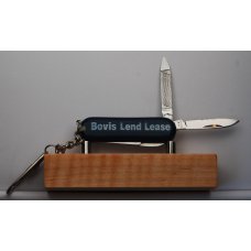 Chinese 3-Blade 2 1/4" Long Multitool Knife In Very Good Condition With Blue Synthetic Covers (929)