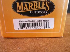 SOLD Marbles USA Plainsman Knife 80502 Leather/Al handle 11-30
