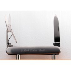 Case 2-Blade 3 1/8" Long Pen Knife In Excellent Condition With Stainless Steel Covers (933)