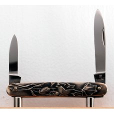 Henckels 2-Blade 2 3/4" Long Pen Knife In Excellent Condition With Stainless Steel Covers (934)