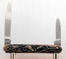 Henckels 2-Blade 2 3/4" Long Pen Knife In Excellent Condition With Stainless Steel Covers (934)