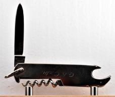 Voss Cutlery 2-Blade 3" Long Pen Knife In Excellent Condition With Stainless Steel Covers (938)