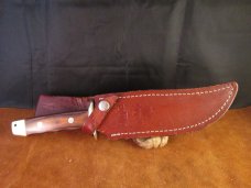 SOLD Big Bowie: 1970-1980's Rigid Bowie Knife RG 46 by Tak Fukuta, Seki, Japan 1-19