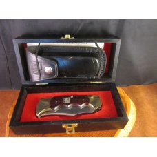SOLD G96 Jet Aer Corp. Lock Back Saw Trapper Hunter Rosewood 3080 in Presentation Case